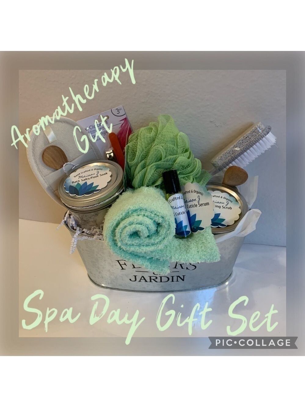 Aromatherapy Spa Day Gift Set Organic Bath Body Hand Feet